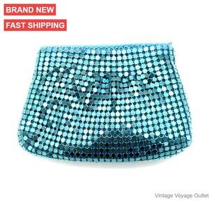 Vintage Metal Mesh Crossbody Purse Mini Evening Clutch Wallet